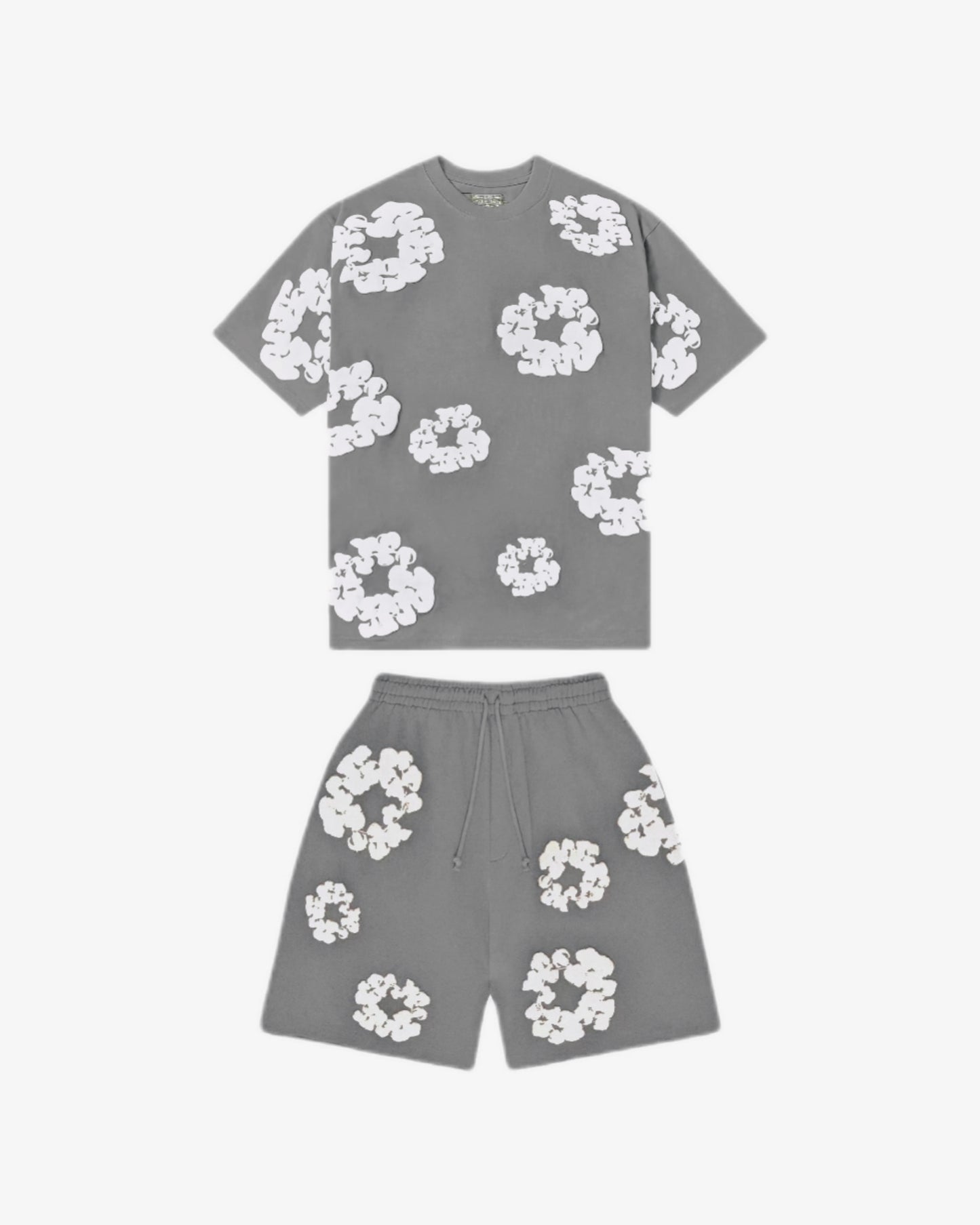 Denim Tears COTTON WREATH Summer Tracksuit Grey